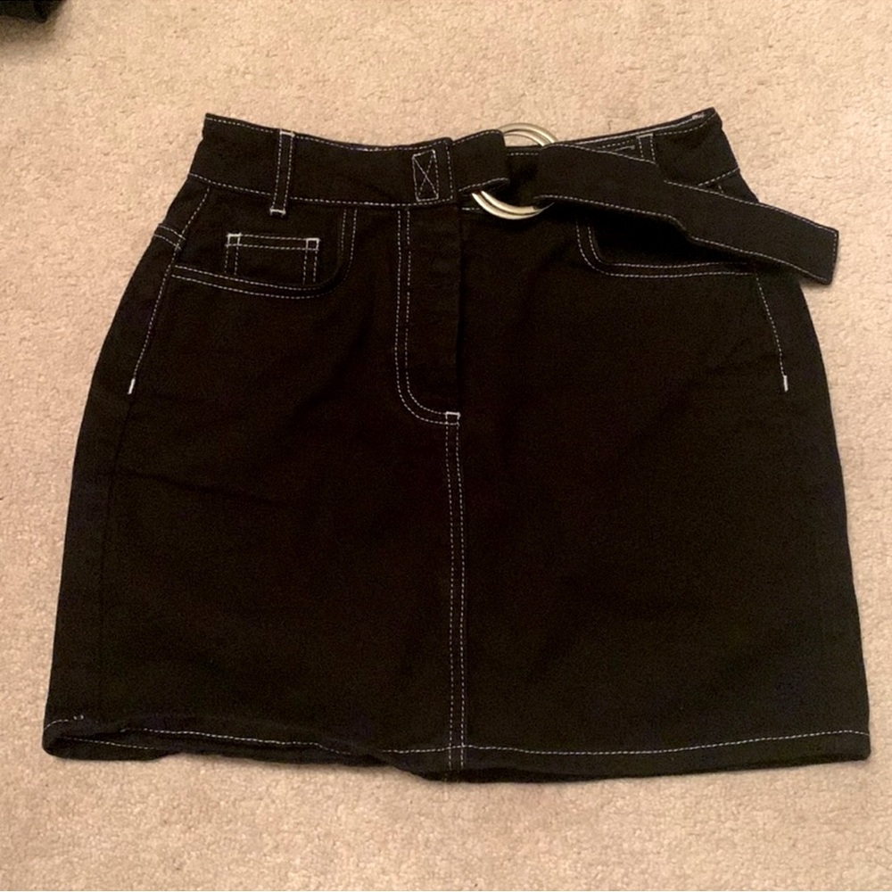 BDG Black Mini Skirt, small